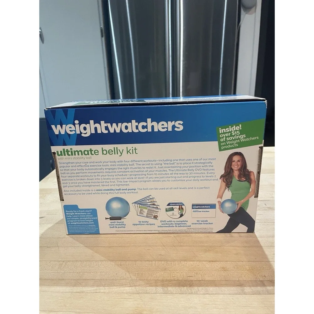Weight Watchers Ultimate Belly Kit DVD With Mini Stability Ball Exercise